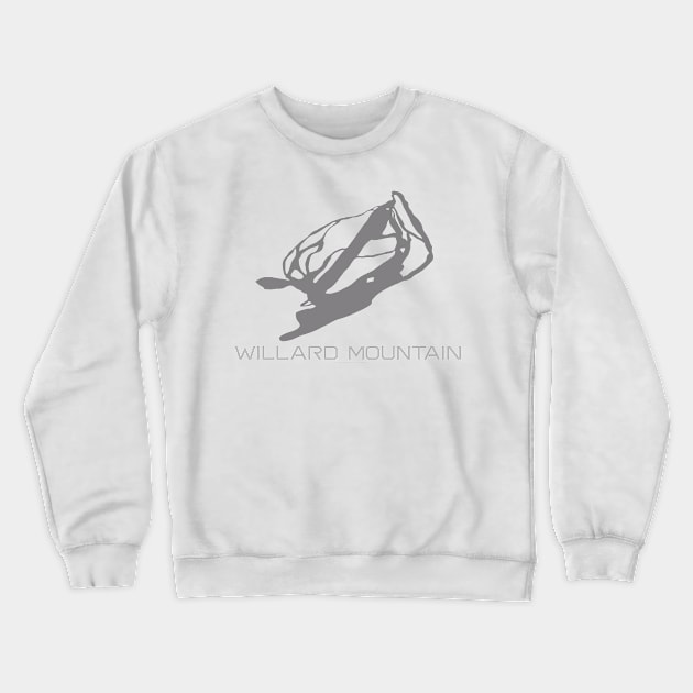 Willard Mountain Resort 3D Crewneck Sweatshirt by Mapsynergy